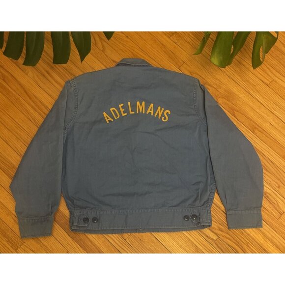 Vintage 50s Size 44 Voisinet Adelmans Chain Sitch Sanforized Union Chore Jacket - Picture 2 of 13